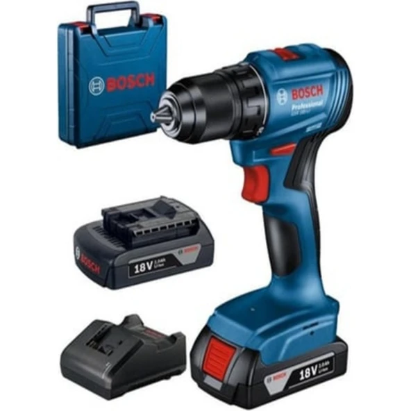 Professional GSB 185-LI 2 x 2.0Ah Çift Akülü Darbeli Matkap - 06019K3100 ürün görseli