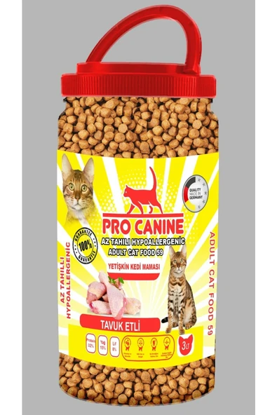 Az Tahıllı Hypoallergenic Tavuklu Etli Yetişkin Kedi Maması 3 Lt - 1