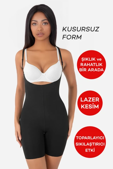 Kadın İki Beden İncelten Atlet Korse Göğüs Göbek Bel Toparlayıcı Sıkılaştırıcı Şekillendirici Korse ürün görseli