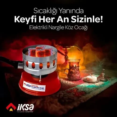 Yuvarlak Galvaniz Elektrikli Nargile Köz Ocağı - 1