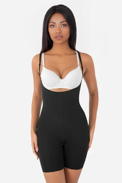 Kadın İki Beden İncelten Atlet Korse Göğüs Göbek Bel Toparlayıcı Sıkılaştırıcı Şekillendirici Korse - Resim 2