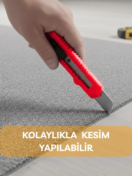 Beylini Falçata Plastik Gövde Geniş Maket Bıçağı Büyük Boy Halı Karton Kutu Gündelik Kullanım Hobi Bıçağı Kırmızı 15 CM - 4