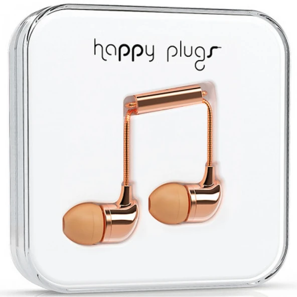 Happy Plugs Kulak içi Kulaklık Parlak Rose Gold 7738 - 1