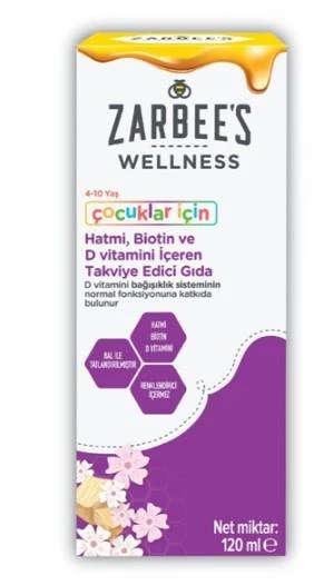 Zarbees Wellness Hatmi, Biotin ve D Vitamini 120 ml ürün görseli