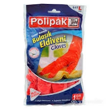 POLİPAK BULAŞIK ELDİVENİ 9-9,5 LARGE YEŞİL RENK - 1