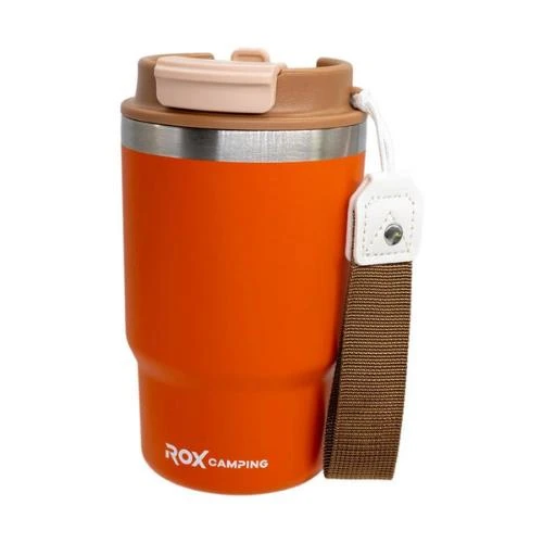 Rox Camping 0195 Pipetli Kahve Termosu 0.48 Lt - Turuncu - 2