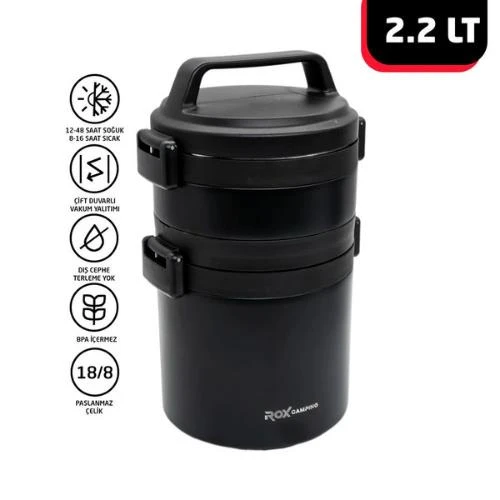 Rox Camping 2.2 LT Yemek Termosu ürün görseli