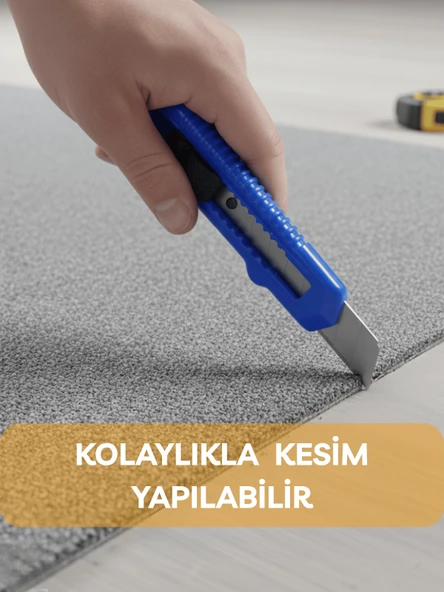 Falçata Plastik Gövde Geniş Maket Bıçağı Büyük Boy Halı Karton Kutu Gündelik Kullanım Hobi Bıçağı Mavi 15 CM - 2