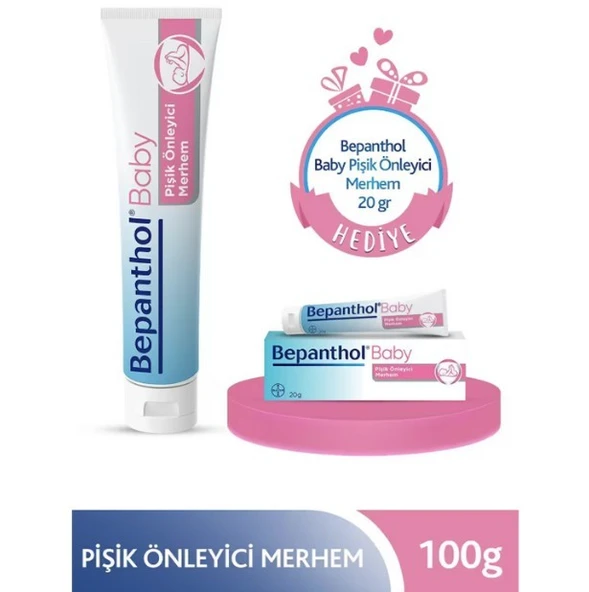Bepanthol Baby Pişik Önleyici Merhem 100 gr + 20 gr Hediyeli ürün görseli