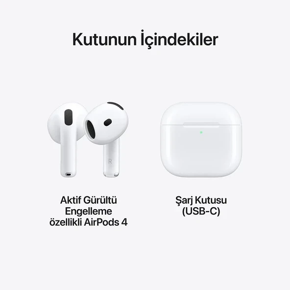 Apple AirPods 4 ANC MXP93TU/A Bluetooth Kulak İçi Kulaklık (Apple Türkiye Garantili) - 5