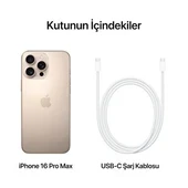 Apple iPhone 16 Pro Max 256 GB Çöl Titanyum (Apple Türkiye Garantili) - 6