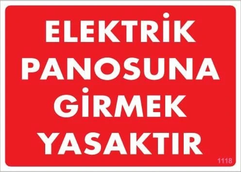 Elektrik Panosu Levhası 25x35 KOD:1118 - 1