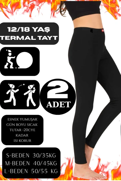 Kadın Termal Tayt – Kışlık, İçi Polarlı, Sıcak Tutan, Esnek ve Rahat 2 Adet ürün görseli 1