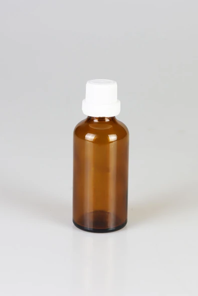 Amber Cam Şişe, İçten Damlalıklı Şişe 50ml - 2