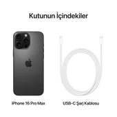 Apple iPhone 16 Pro Max 256 GB Siyah Titanyum (APPLE TÜRKİYE GARANTİLİ) - 4