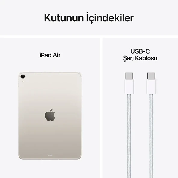 iPad Air M3 Wi-Fi + Cellular 1 TB 11" MCGA4TU/A Yıldız Işığı Tablet - 7