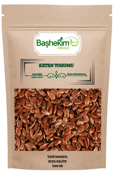 Keten Tohumu Seçilmiş Ecza Kalite Yeni Mahsul 500 Gr ürün görseli