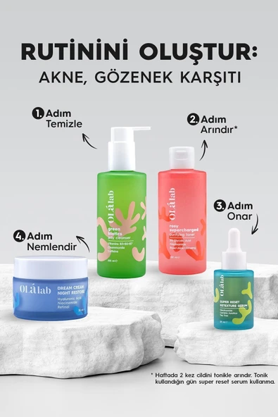 OlaLab Akne, Siyah Nokta ve Leke Karşıtı Aydınlatıcı Sıkılaştırıcı %5 Glikolik Asit Tonik 200 ml - 6