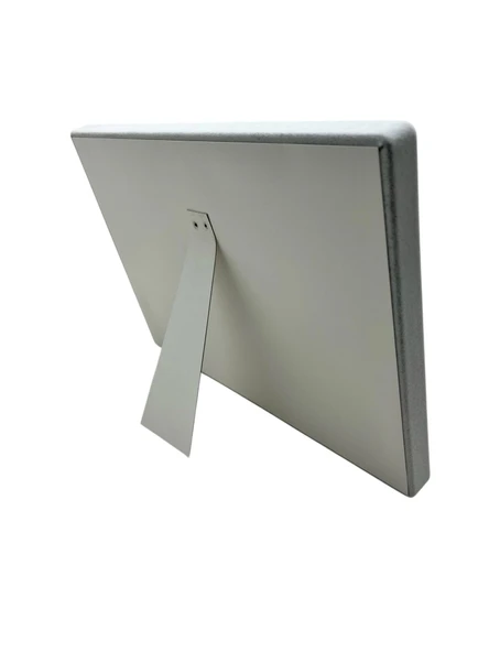 Süet Kumaş Gri 34-24 Cm Ayaklı 18 Pedli Kolye Tabla Stand - 3