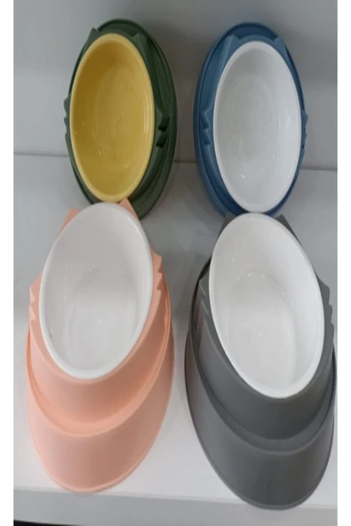 PETLOVEBUTİK LÜX PLASTİK TEKLİ KULAKLI MAMA KABI - 1