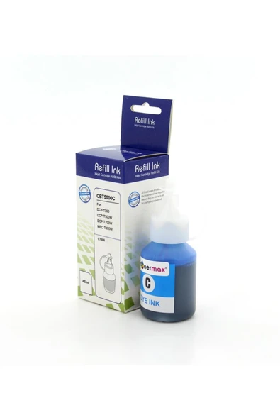 tonermax Brother Bt-5000c Mavi Muadil Mürekkep/dcp-t300 Dcp-t500w Dcp-t700w Mfc-t800w / Mfc-910 ürün görseli