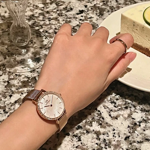 DW00600673 Rose Gold Kadın Kol Saati - Resim 3