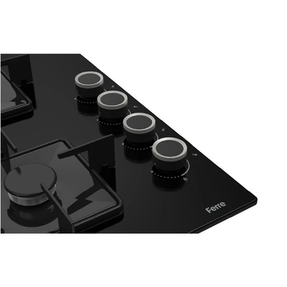 Ferre SS205 60 cm Siyah Kare Ankastre Ocak - Resim 4