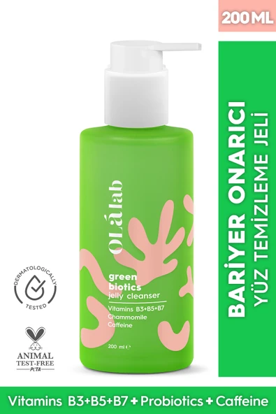 OlaLab Arındırıcı Bariyer Onarıcı Probiyotik Içerikli Makyaj Yüz Temizleme Jeli 200 ml ürün görseli