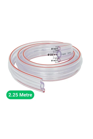 Süt Sağma Makinesi Üçlü Süt Hortumu (Ø14xØ22/Ø7xØ14mm) (2,25M - Kesili) - 1