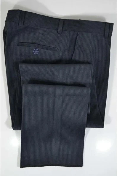 Captiva Erkek Rahat Kesim Yüksek Kalite Klasik Kışlık Kalın Içi Polarlı Termal Kadife Pantolon Baba Fitilli - 5