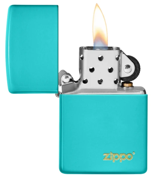 Zippo 49454ZL-087048 Flat Turquoise Zippo Lasered Çakmak - 2