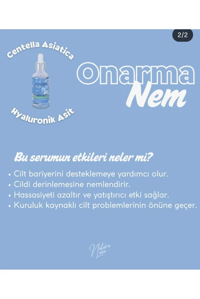 Dermasense Cilt Bariyer Destekleyici Serum (Centella Asiatica + Hyaluronik Asit ) - Resim 3
