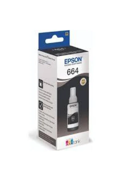 EPSON Siyah Mürekkep T6641 L100-200-120-l1300-l110-l300-l455(70ml)-200-120-l1300-l110-l300-l455 70 M ürün görseli