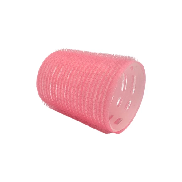 Croc 4lü Orta Boy Plastik Bigudi Pembe CB22 - Cırtlı Yapışkanlı Saç Bigudisi - Resim 3