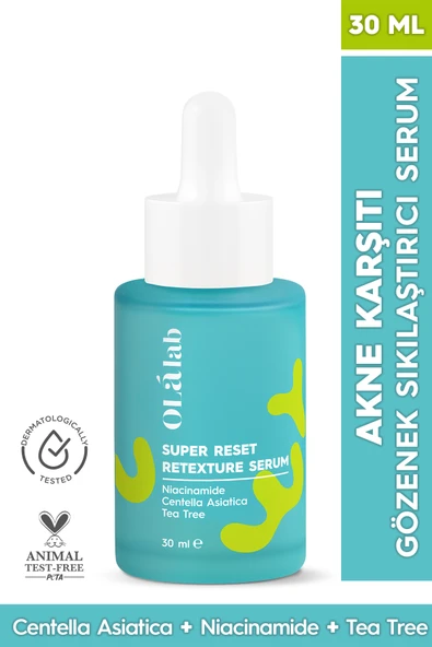 OlaLab Akne Ve Siyah Nokta Karşıtı Gözenek Sıkılaştırıcı Niacinamide Cilt Serumu 30ml ürün görseli