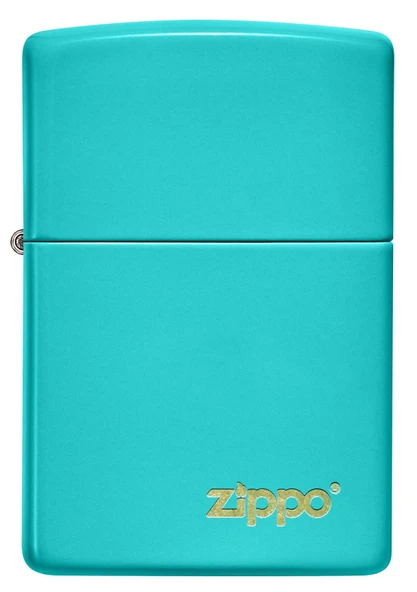 Zippo 49454ZL-087048 Flat Turquoise Zippo Lasered Çakmak - 1