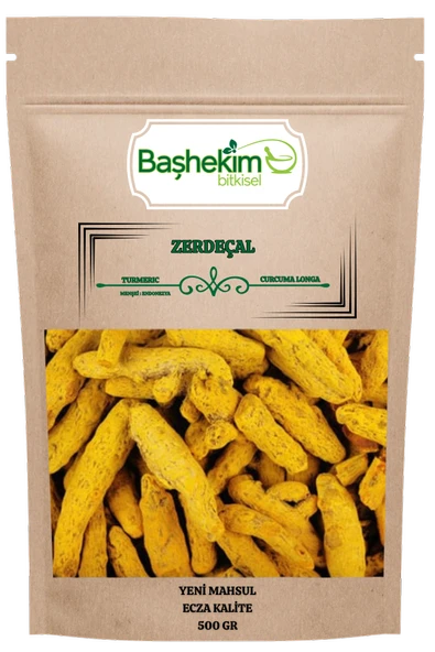 Zerdeçal Kök Kuru Yeni Mahsul Ecza Kalite Seçilmiş 500 Gr ürün görseli