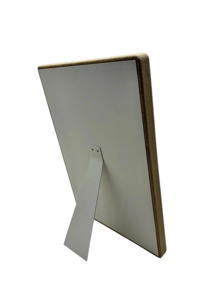 Dikine Süet Kumaş Kahve 34-24 Cm Ayaklı 20 Pedli Kolye Tabla Stand - Resim 3