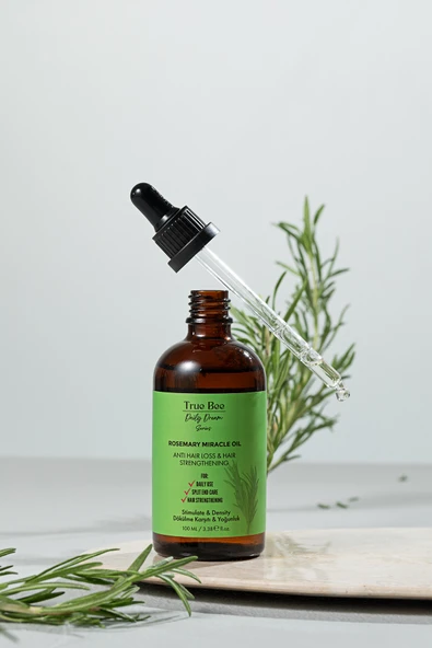True Bee Daily Dream Series | Yeni Saç Oluşumu Ve Gürleştirme Etkili Biberiye Kompleks Saç Yağı 100 ml - Resim 2