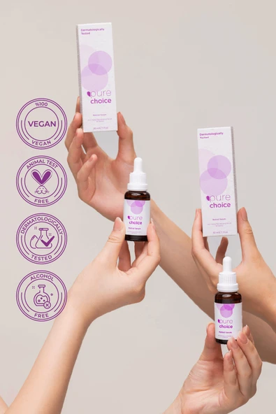 Pure Choice Retinol Serum, 30ml - Yaşlanma Karşıtı ve Yenileyici - Resim 3
