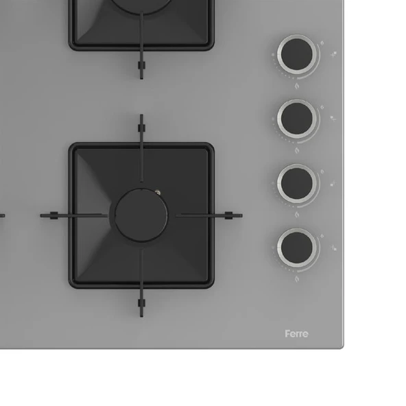FERRE SS208 60 CM GRİ ANKASTRE OCAK - Resim 4