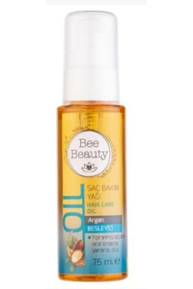 Bee Beauty Argan Saç Bakım Yağı 75 ml Besleyici Yıpranmış Saçların Onarılmasına Yardımcı Olur ürün görseli