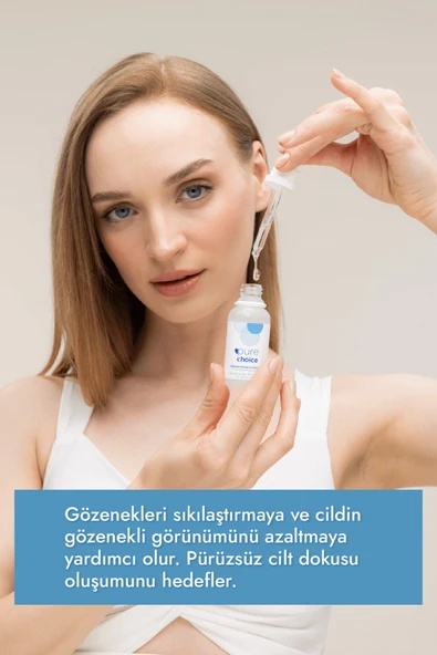 Pure Choice Gözenek Sıkılaştırıcı Cilt Bakım Serum 30 Ml (%10 Niacinamide + %2 Zinc Pca + %2 Salicylic Acid) - Resim 2