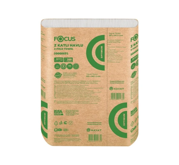 Focus Optimum Z Katlı Havlu 12x200 20 X 24 Cm