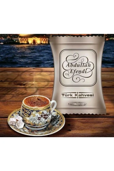 Abdullah Efendi Türk Kahvesi 100.gr.x10paket - Resim 2