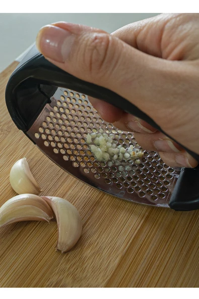 Baroness Çelik Sarmısak Ezici Doğrayıcı Rende - Resim 4