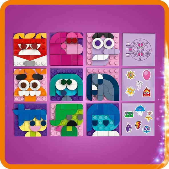 LEGO 43248  Disney Ters Yüz 2 Duygu Küpleri - 9 Yaş & Üzeri Çocuklar için Yaratıcı Oyuncak Yapım Seti (394 Parça) - Resim 7