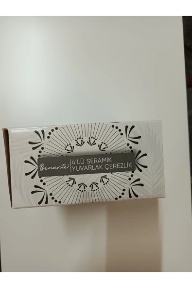 Benante 4LÜ SERAMİK YUVARLAK ÇEREZLİK - Resim 2