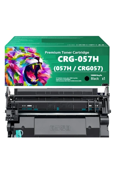 Canon CRG-057H ( CRG057H ) Canon İ-Sensys LBP-236dw Yazıcı Uyumlu Çipli Muadil Toner 10.000 Sayfa ürün görseli