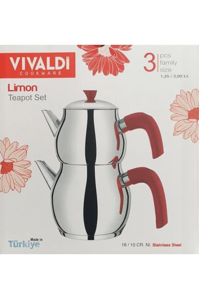 Vivaldi Limon Çaydanlık Takımı Aile Boy - Resim 2